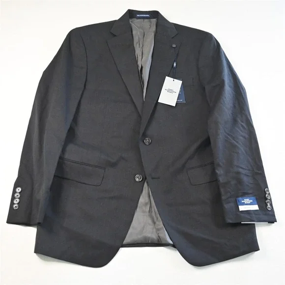 NEW Hart Schaffner Marx 40R 34x29 Gray Stretch Wool Chicago Mens Suit